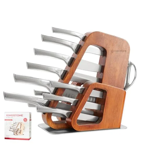 Kingstone Walnut Knife Block Set
