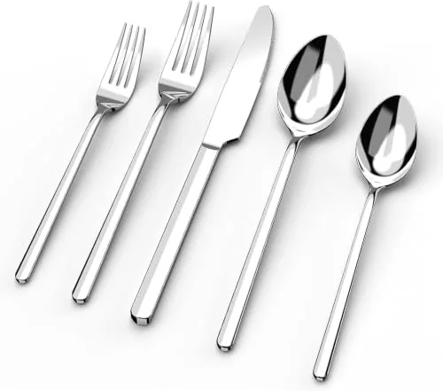 Kingstone 60-Piece Silverware Set for Twelve
