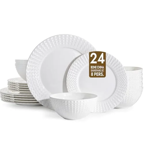 Kingstone Rhombus Edge China for Eight