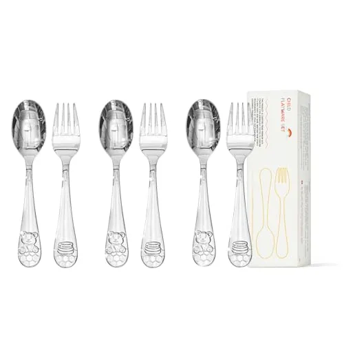 Kingstone Six-Piece Large Kids Utensils